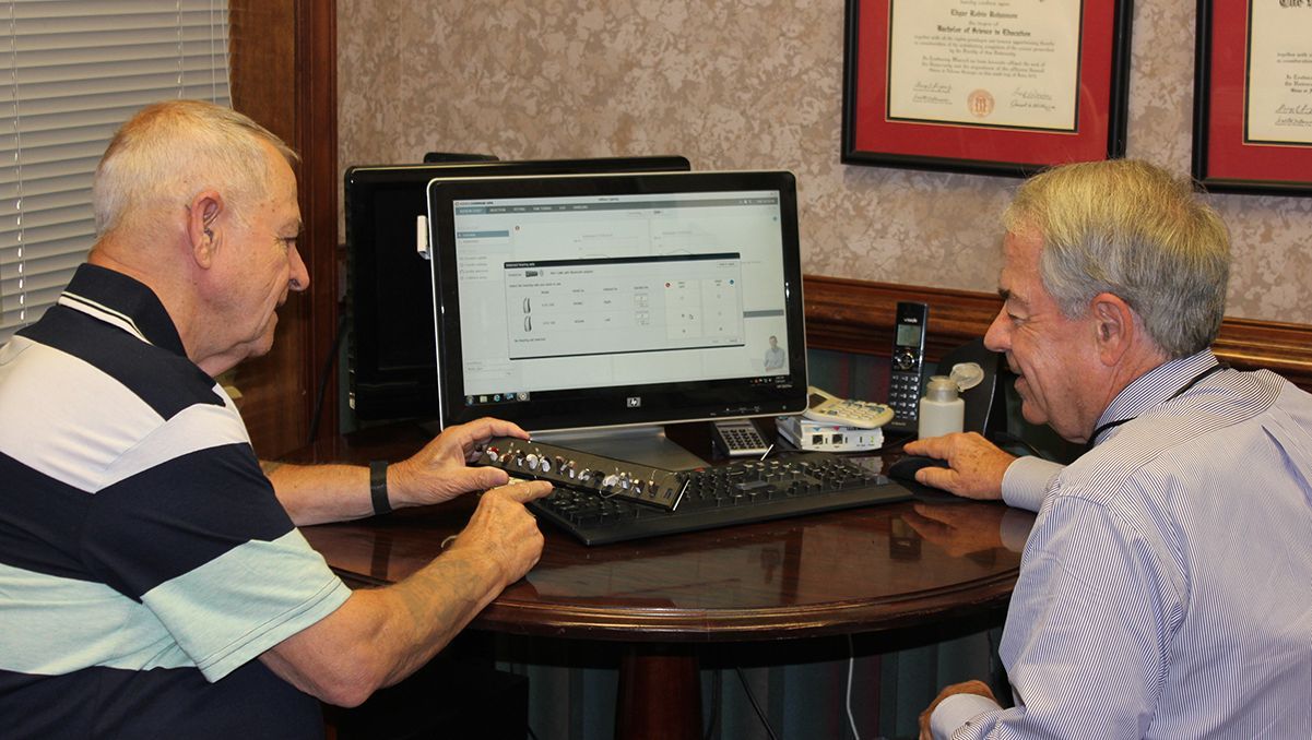 Dr. Bohannon Working with Patient